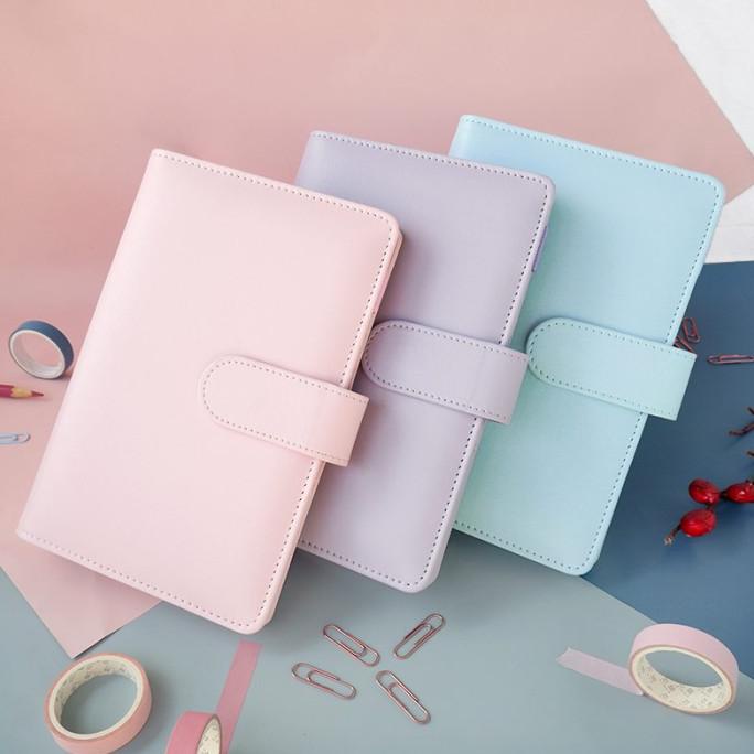 

Office & Stationery | Document Organizer | File Binder Unik 6 Ring Panmomo Macaron A6 | Best Seller