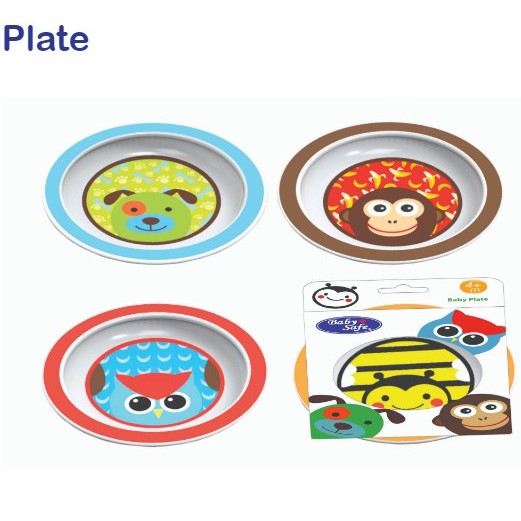 Baby Safe Piring Makan Bayi Anak Karakter Kartun Hewan Lucu Plate SK002