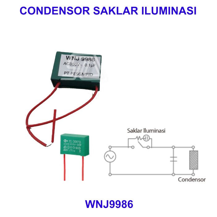 Panasonic Condensor untuk Saklar berindikator WNJ9986