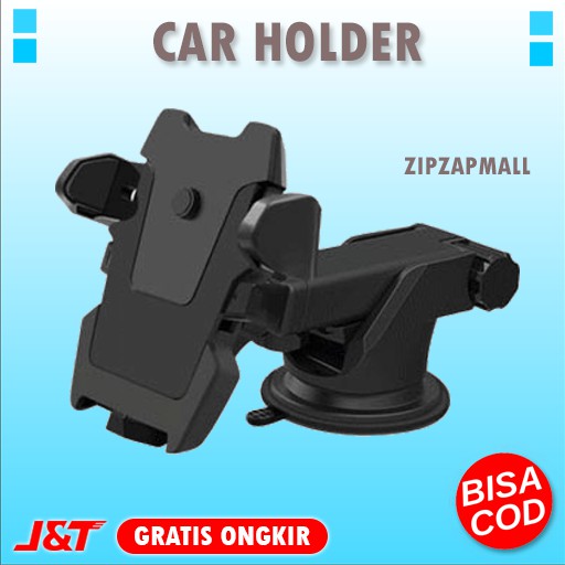 Car Phone Holder HP Mobil Universal Smartphone with Suction Cup - Dudukan HP di Mobil Murah Original