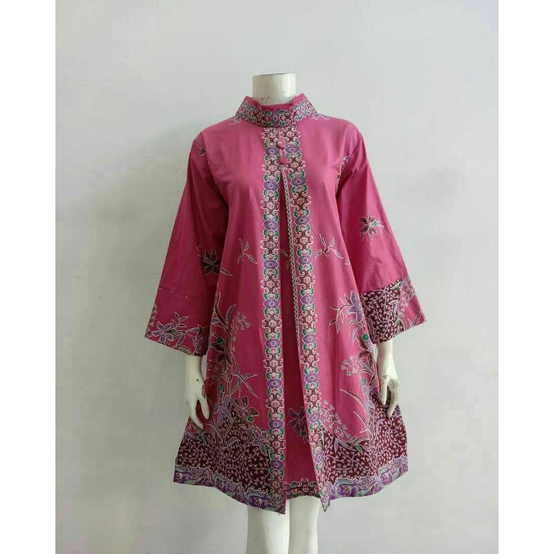 DRESS BATIK GROSIR / TUNIK BATIK WANITA 0019