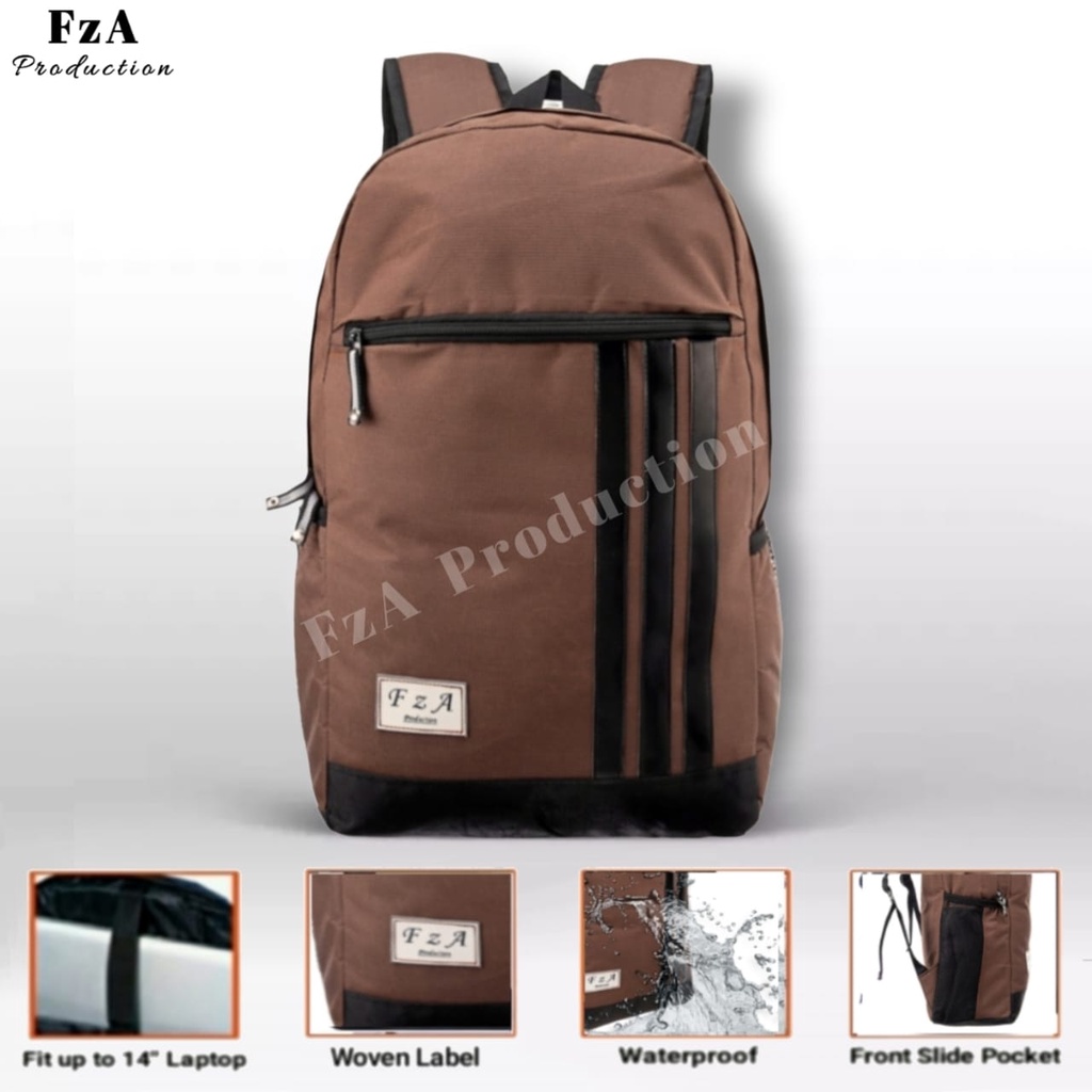 Tas Ransel Gendong Laptop Distro Tas Ransel Pria Wanita Tas Punggung Laptop Kerja Sekolah Tas Backpack Original - FzA