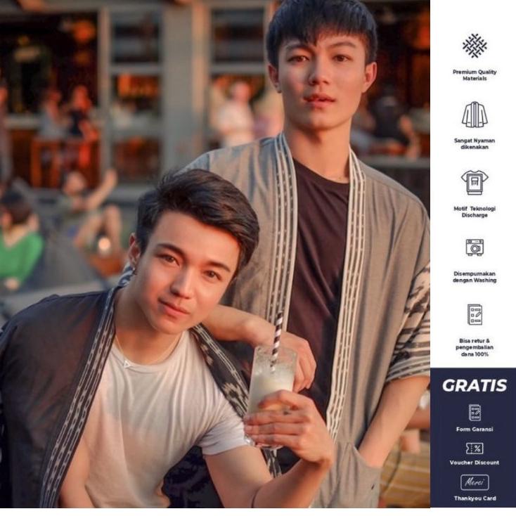 ➻Sale Blazzer Kimono Pria Wanita Songket Tenun Asli Unisex Ori Tenun Atasan Pria Outer Loose Casual 