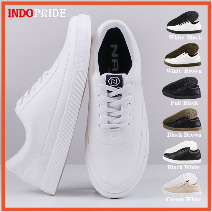 DEDRICK SERIES NAZ  -  Sepatu Sneakers Pria Casual Original - Sepatu Sneakers Putih Polos Pria Unisex Original Casual