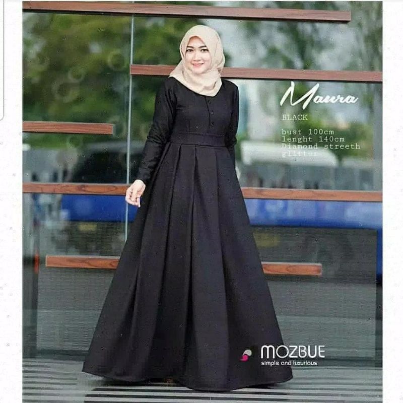 Maura dress maxi fashion remaja muslim wanita