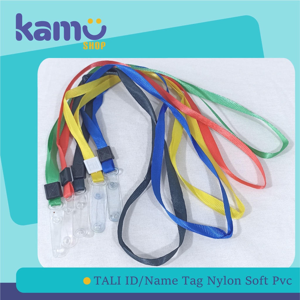 Jual Tali Id Card Nylon Soft Pvc Tali Name Tag Nylon Soft Pvc Nylksfp Pcs Shopee