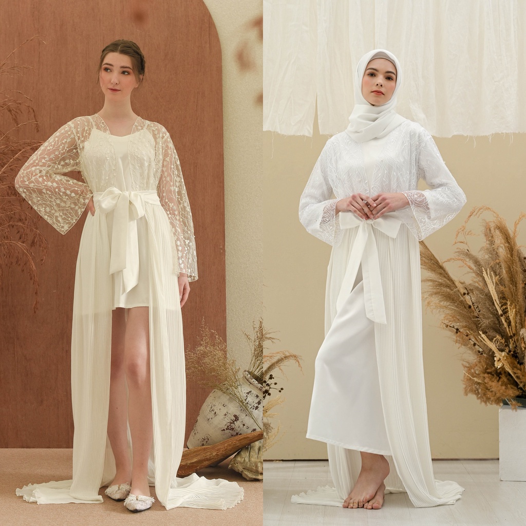 Clarkia Robe - Flower Endurance Collection - KIMONO ROBE PENGANTIN / BRIDESMAID