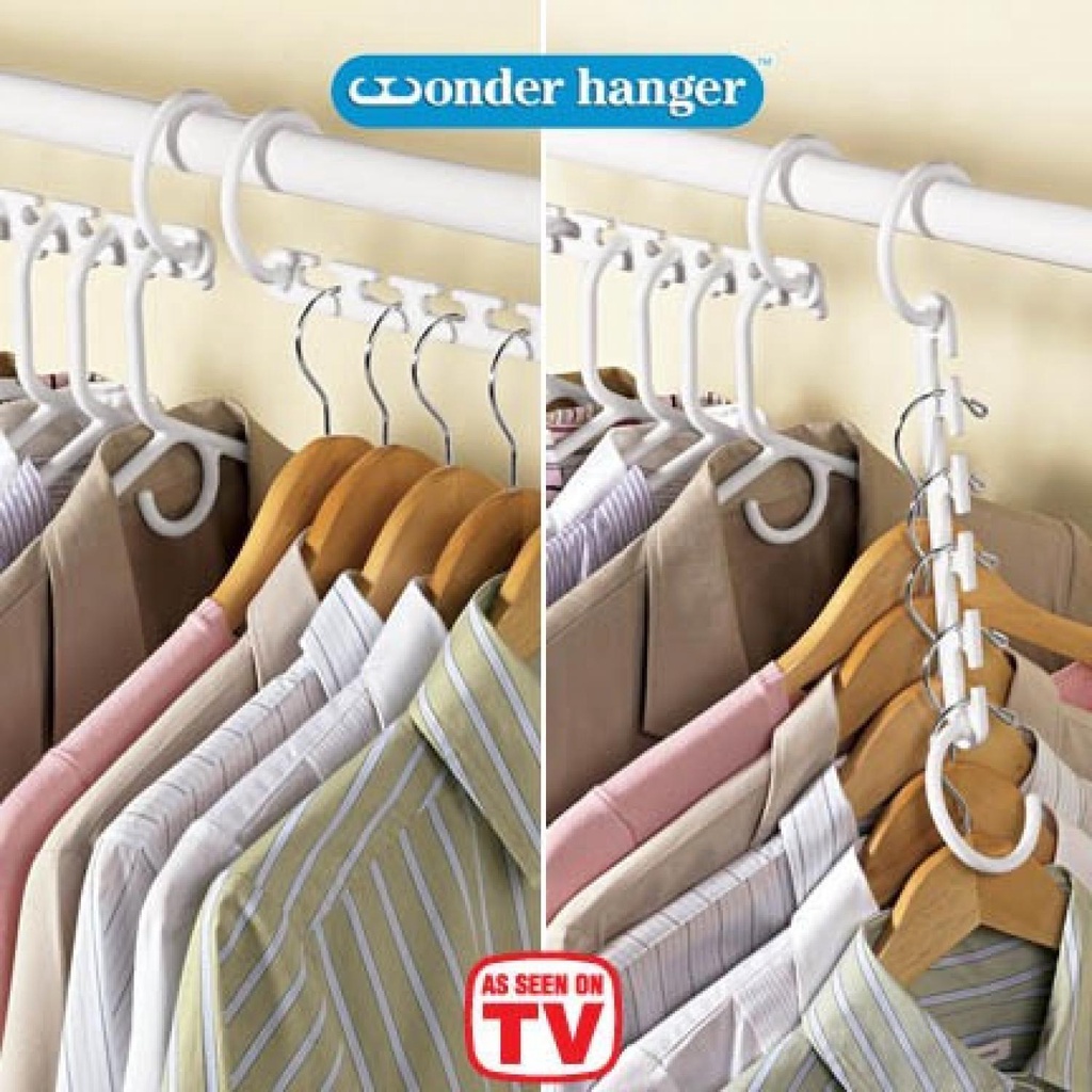 COD Gantungan Baju Hanger Baju Rak Hanger Baju Multifungsi Unik E12