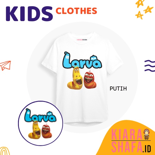 Kiarashafa - Baju Anak / Kaos Anak Larva