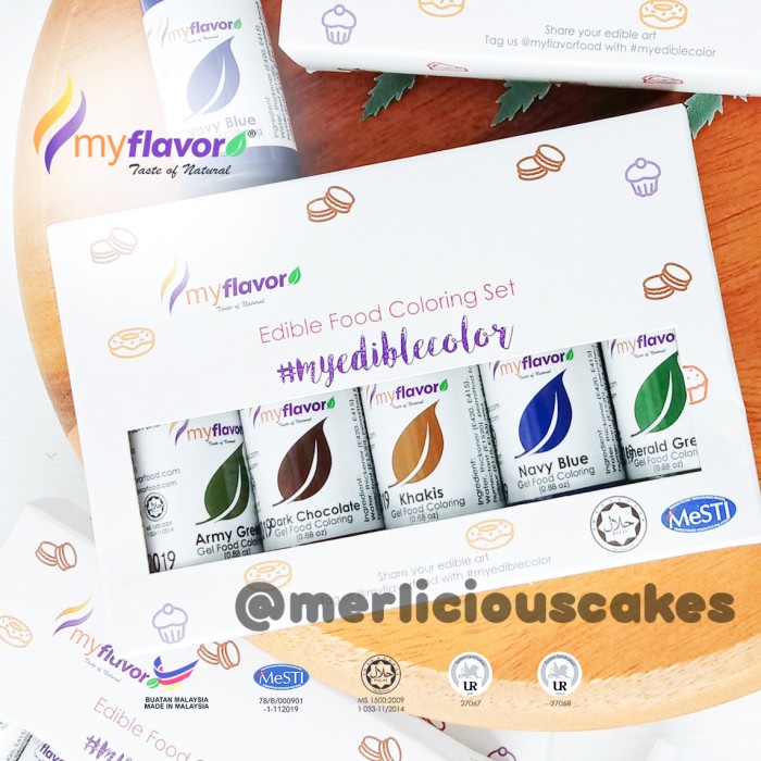 

My Flavor Navy Nights Gel Food Color Set Food Colour