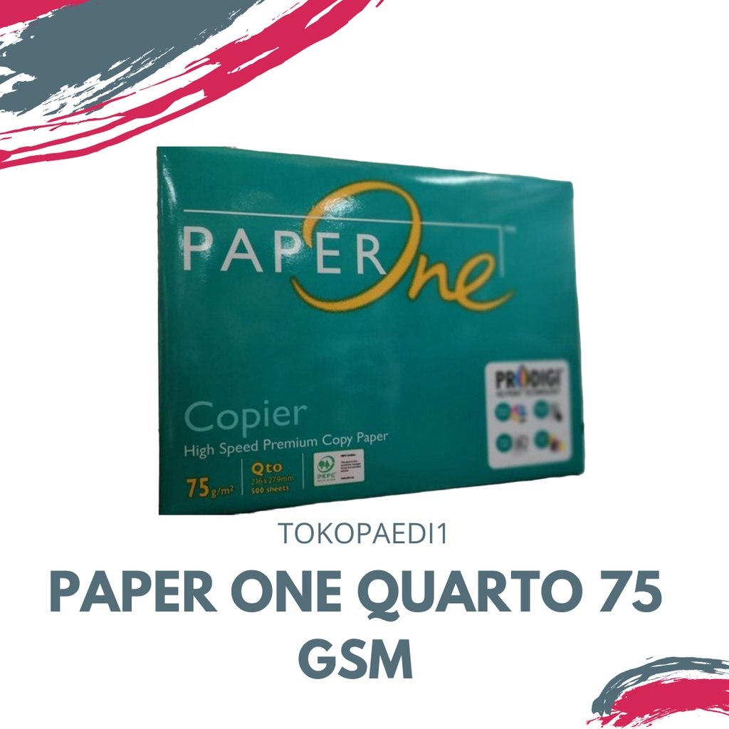 

PAPER ONE KWARTO/QUARTO 75 GSM