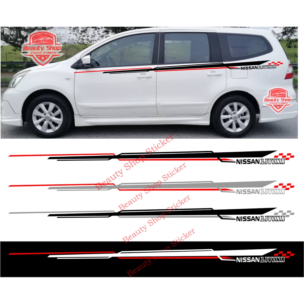 sticker livina stiker livina cutting list stripe mobil nissan livina
