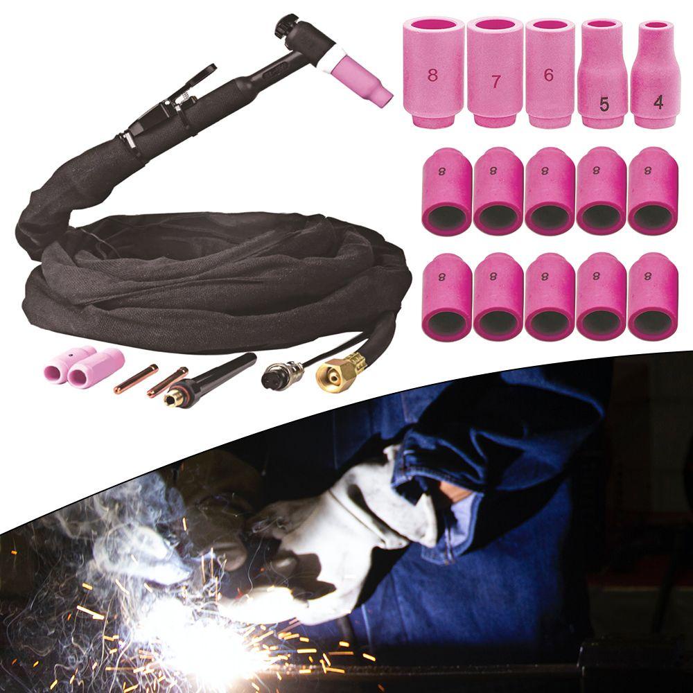 Solighter 10pcs Nozzle Keramik 13N08 13N09 Bagian Alat Perlindungan Nozzle Mulut Porselen