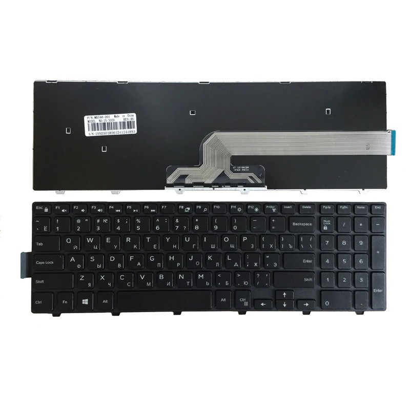 IMPORT Russian laptop Keyboard FOR DELL PK1313G3A00 MP-13N73US-698 490.00H07.0D01 0KPP2C OKPP2C