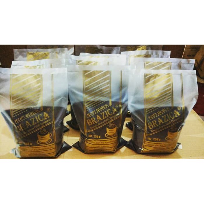 

Kopi Bubuk Robusta Lampung 1 KG "Brazica" Gold Quality - kkp229