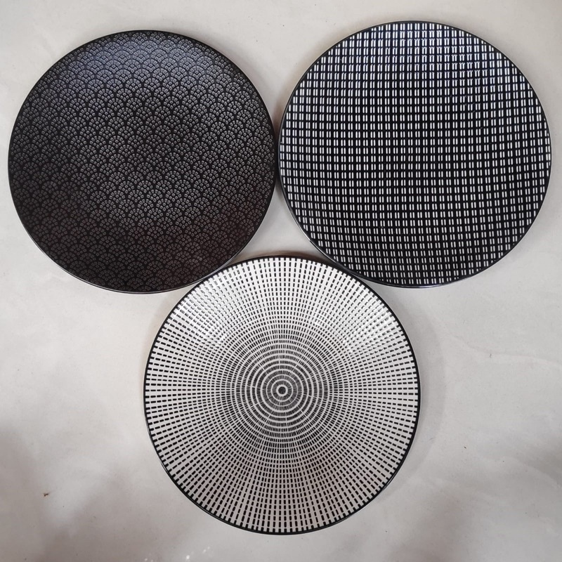 Piring Keramik - Salad Plate Black