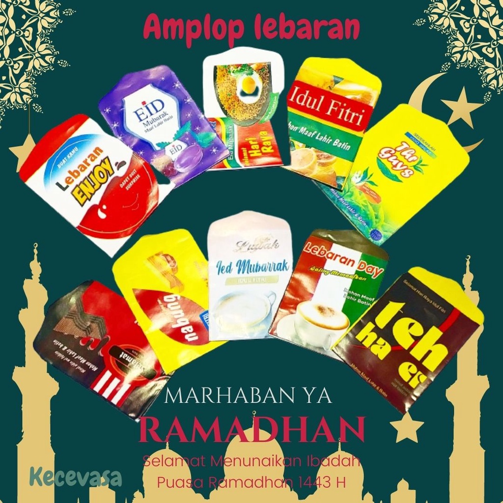 

AMPLOP LEBARAN IDUL FITRI 2023 ANAK KARAKTER LUCU UNIK MURAH CUSTOM DOMPET THR KETUPAT RESLETING PANJANG KECIL AESTHETIC ANGPAO/KECEVASA