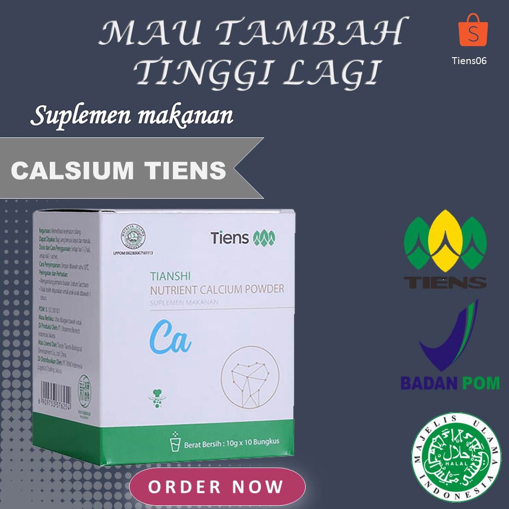 Susu Tiens Peninggi Badan Susu Kalsium Tiens Nutrient High Calcium