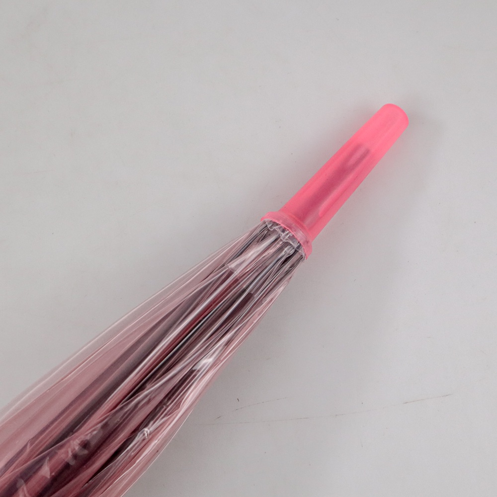 PONGEE Payung Transparant 8 Bone 94cm - P077 - Pink