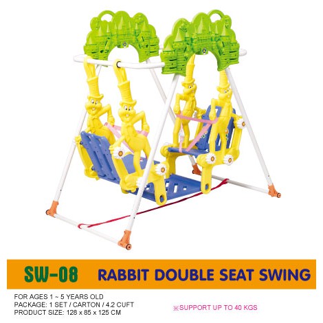 CHING-CHING - RABBIT DOUBLE SEAT SWING CODE. SW-08