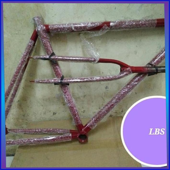 frame fixie lurus lokal 700c merah l frame 700c lokal lurus fixie ls4i