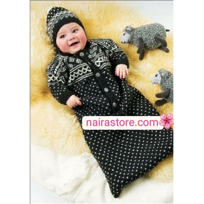 jumsuit selimut baby rajut premium (0-9 bln)