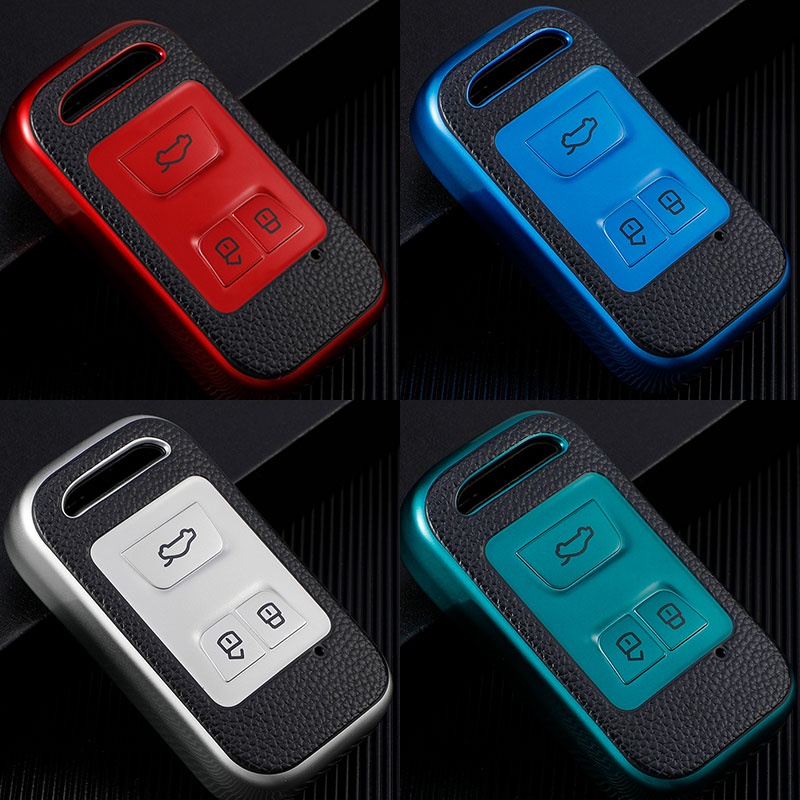 Casing Kunci Mobil Bahan Kulit TPU Untuk Chery Arrizo Tiggo 3 4 5X 8 Glx 7 2019 2020