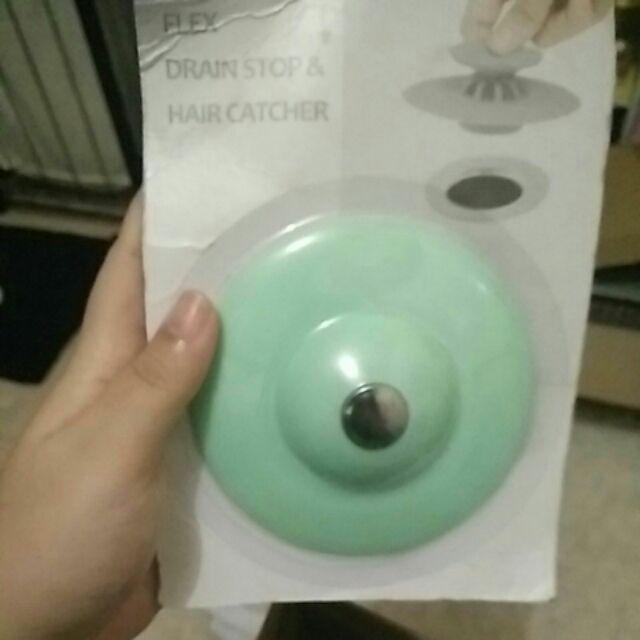 Penutup Penyumbat Lubang Wastafel / Flex Drain Stor N Hair Catcher