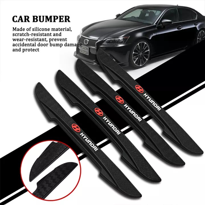 Door Guard Pelindung Pintu Mobil Logo Hyundai Palisade Santa Fe Creta Ioniq Kona Tucson Starex Mover Staria Stargazer Grand I10 H1 H100