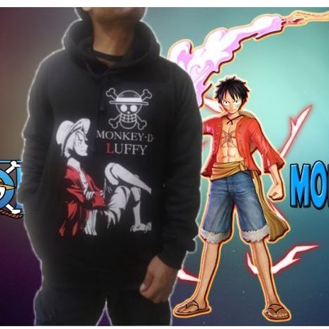 sweater hoodie anime one piece monkey D luffy 3D