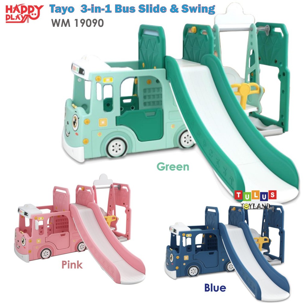 Perosotan Tayo Bus 2 in 1 Mobil Ayunan 3 in 1 Mainan Anak Happy Play 2in1 or 3in1