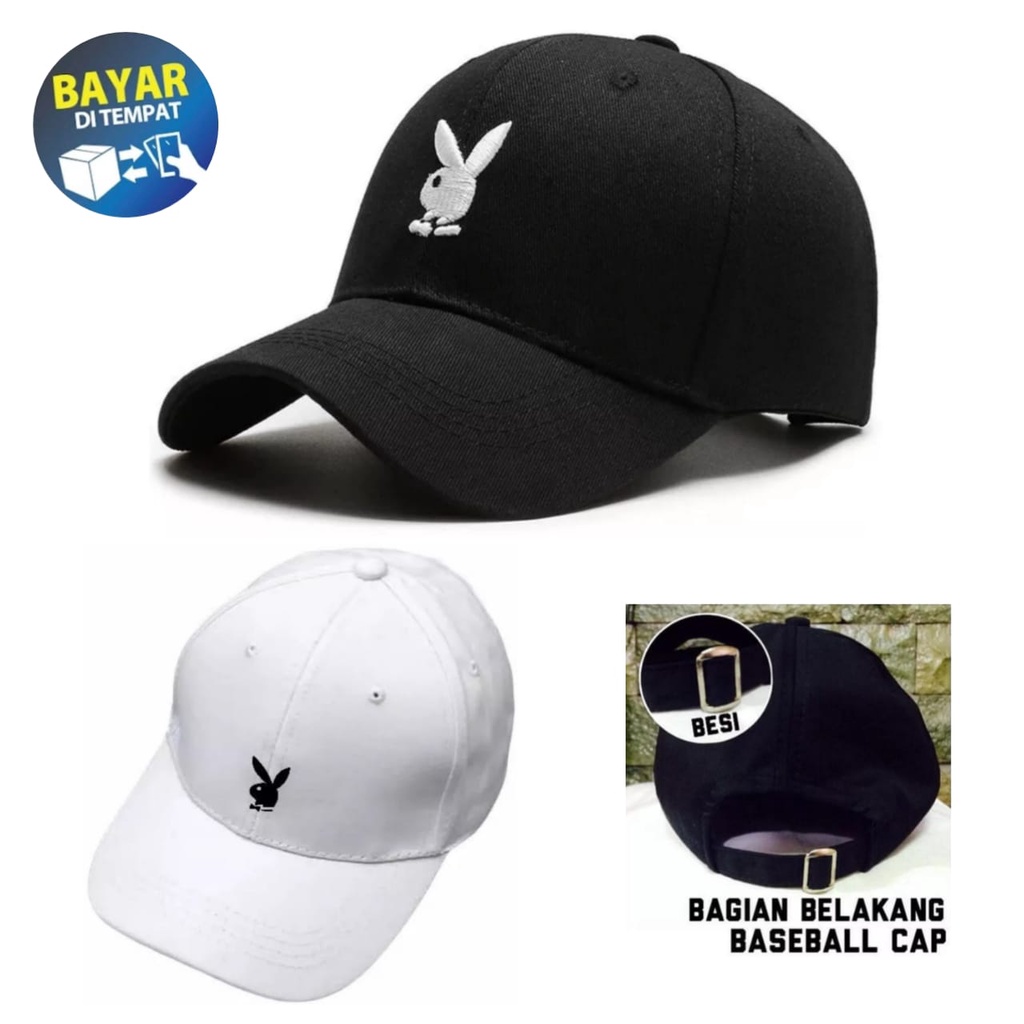 Big Promo Topi Baseball Distro Pria Wanita Dewasa Logo Clothing Playboy Grosir Keren Kekinian Model 