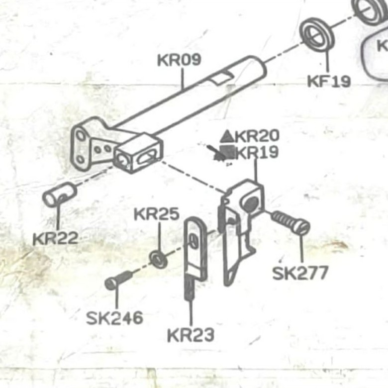 KR22 + SK227 Mesin Jahit Obras 737/747/757/767