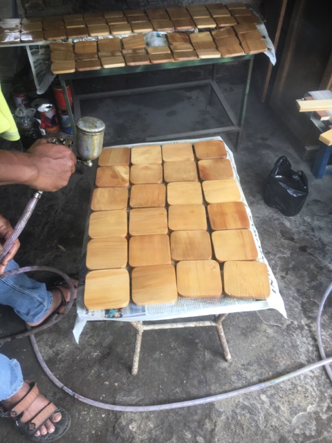 Tatakan Gelas 10X10cm Kotak Tatakan Kayu Coaster