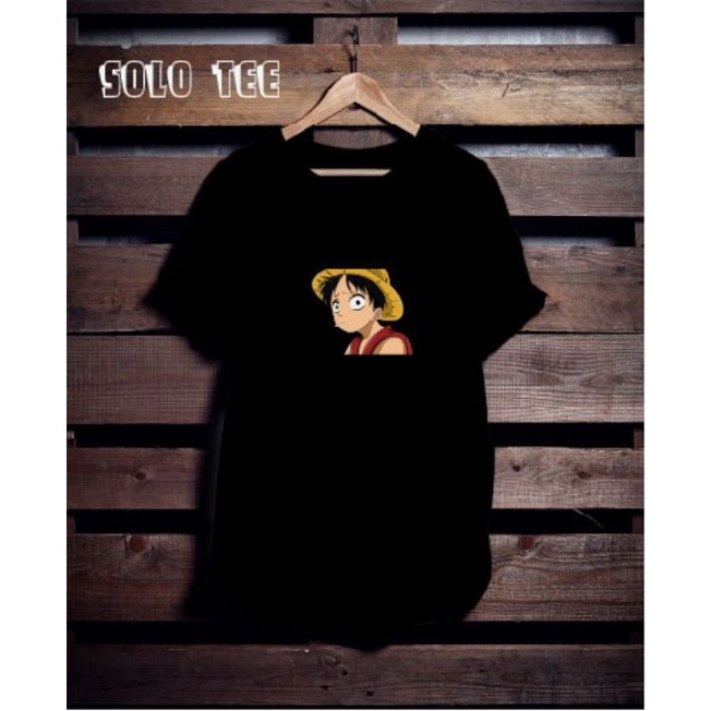 Kaos Baju Cowok Cewek Gambar Anime Karakter ONE PIECE LUFFY