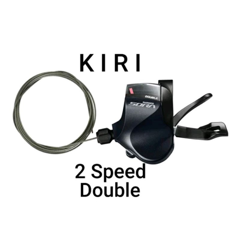 Shifter SHIMANO SORA kiri 2 speed 2 sp left double R3000 R 3000