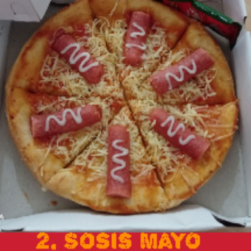 

Pizza Frozen personal sosis mayo