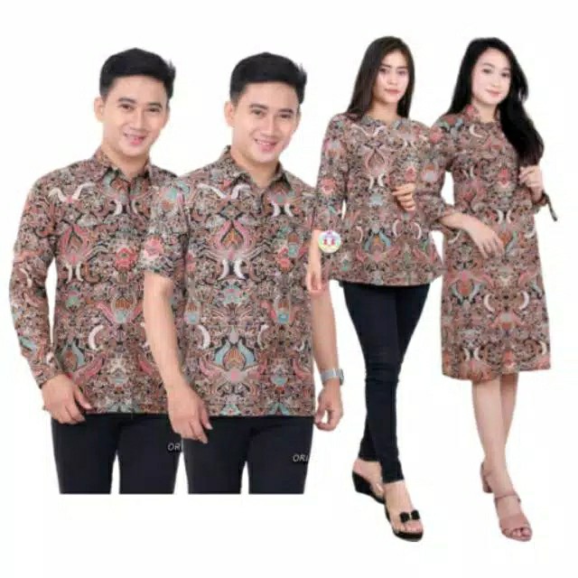 Batik Couple Keluarga Sania Ruffle Ori Ndoro Jowi Dnt Termurah Shopee