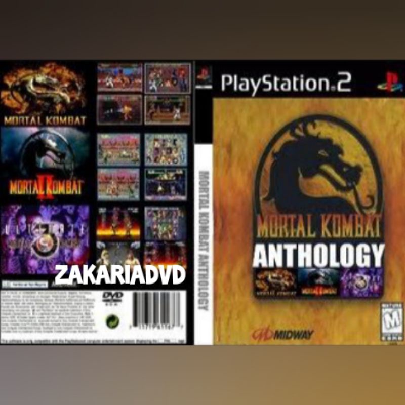 Kaset Ps 2 MORTAL KOMBAT ANTHOLOGY