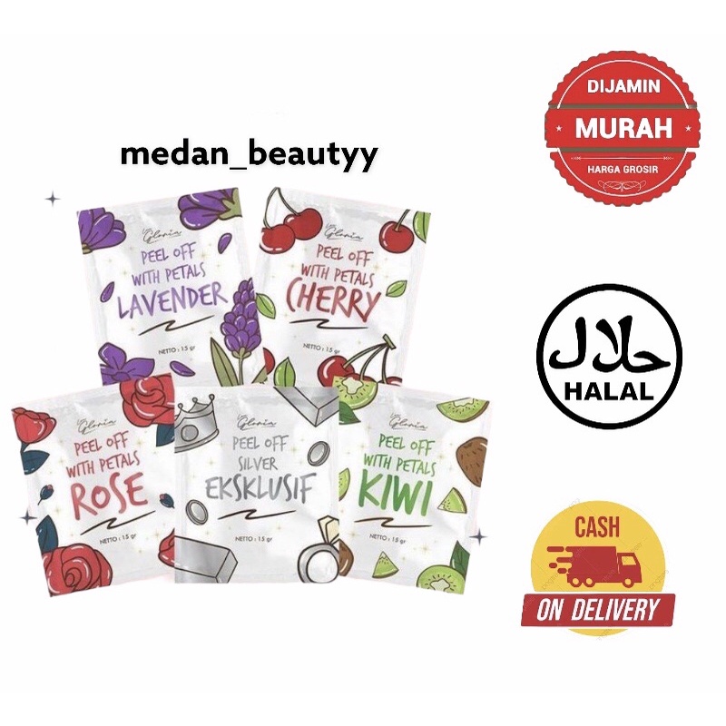 lea gloria petal peel off mask with safrron - masker kupas lea gloria petal with saffron