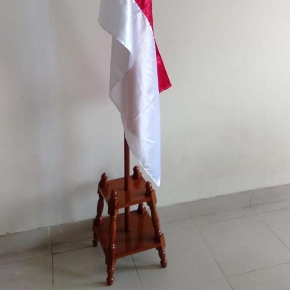 

] Tiang Bendera Pataka satu set Bendera Indonesia/merah putih ukr 90x135