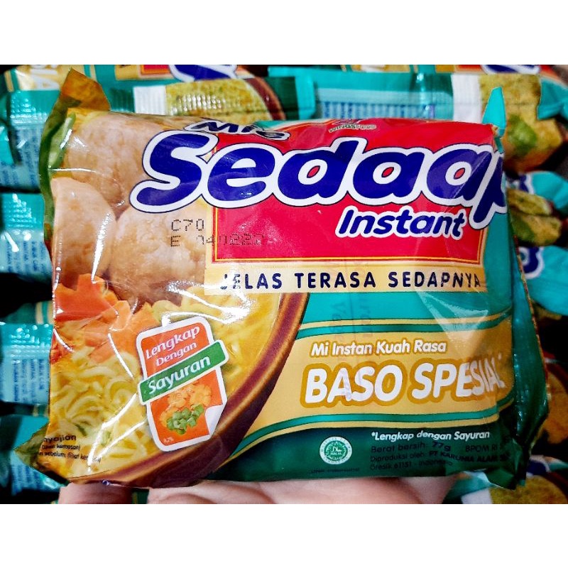 Sedaap mie aneka varian 75gr / Jiwa Pagi Mie Goreng 75gr/ Mie Bon Cabe 70gr