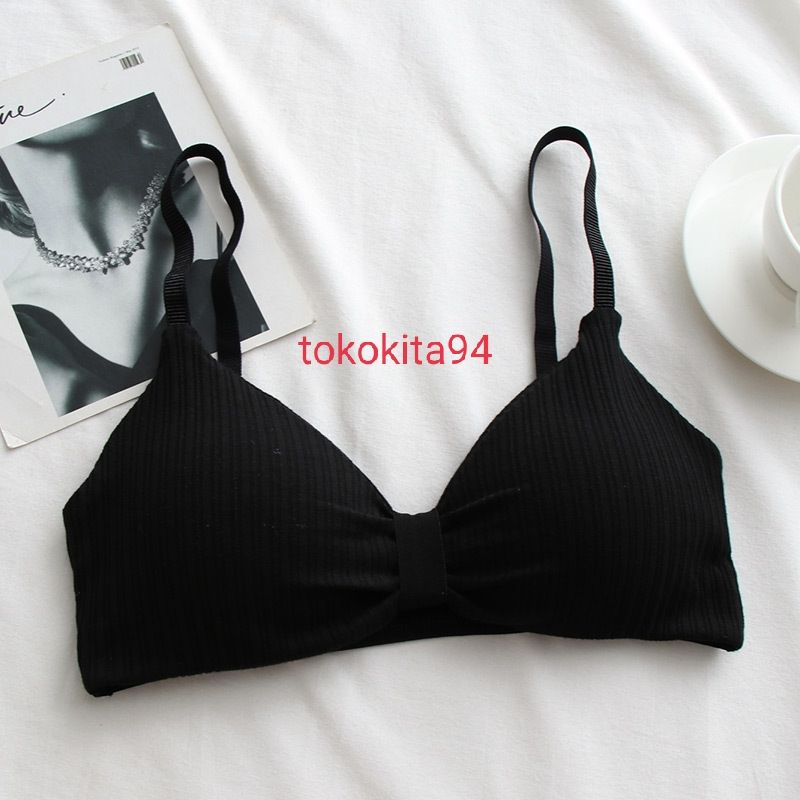 Sport Bra Import Tanpa Kawat 1pcs Model Belah - Bra BH Wanita Pakaian Dalam Model Belah Satuan