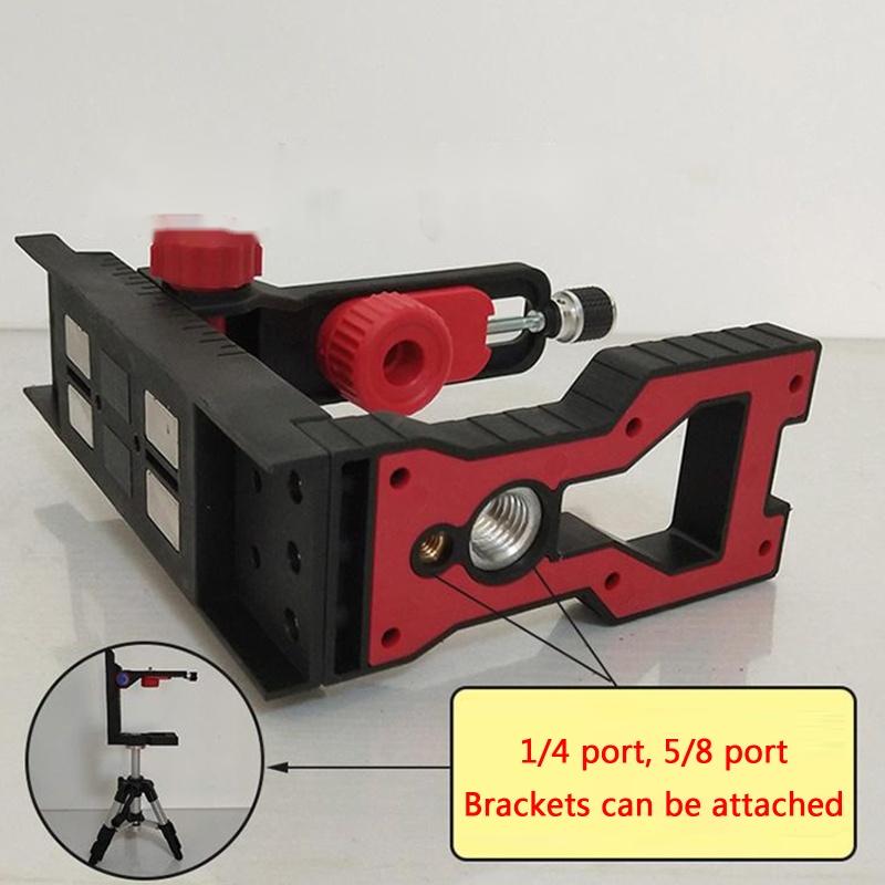Mary Bracket Dinding Magnetik Adjustable Bentuk L Dengan Klip Untuk Level La ser