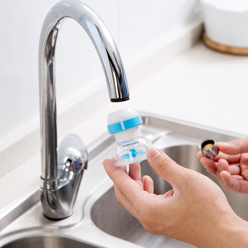 Filter Ekstensi Keran Air Adjustable 360derajat/keran Air Shower Kamar Mandi/Nozzle Filter Keran Tahan Lama/Keran Filter Anti Splash Hemat Air/Faucet Purifier Tap Nozzle Home