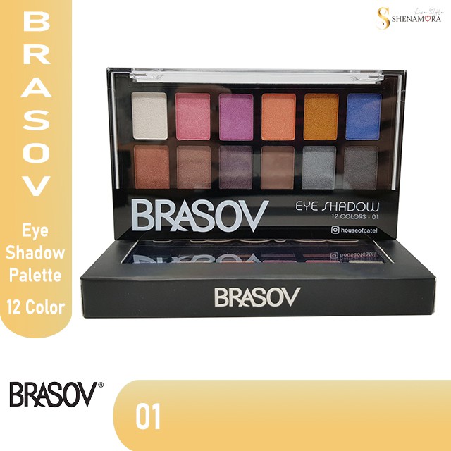 BRASOV EYE SHADOW PALETTE 12 COLORS