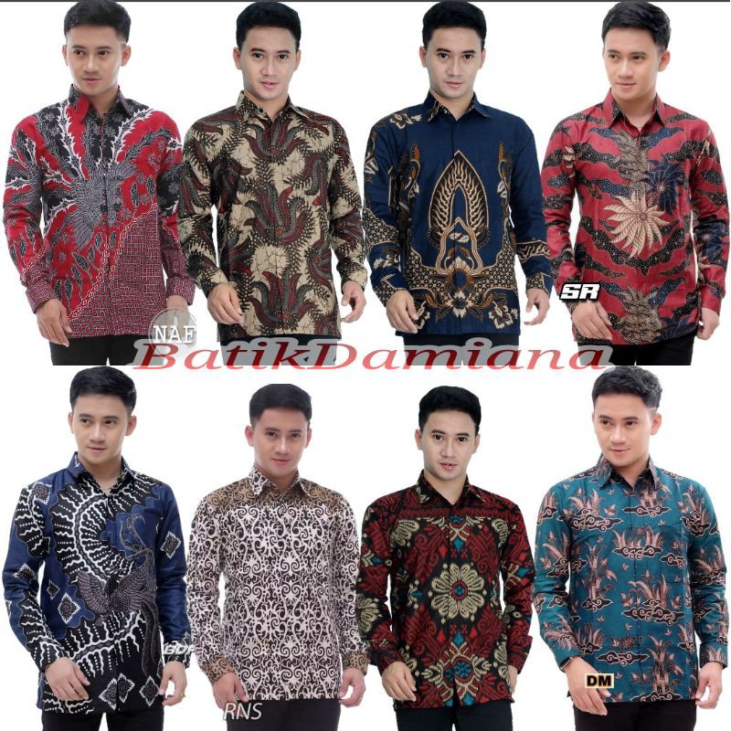 Terlaris Kemeja Batik Pria Modern Lengan Panjang Casual Modis Slim Fit Trendy Masa Kini Ol 162 m1apKJsVWpK5yr