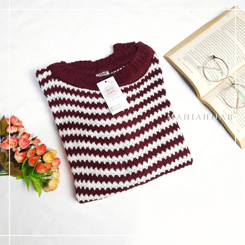 Kumi sweater rajut tebal / Outer knitwear / Sweater oversize ala korea / Sweater wanita murah