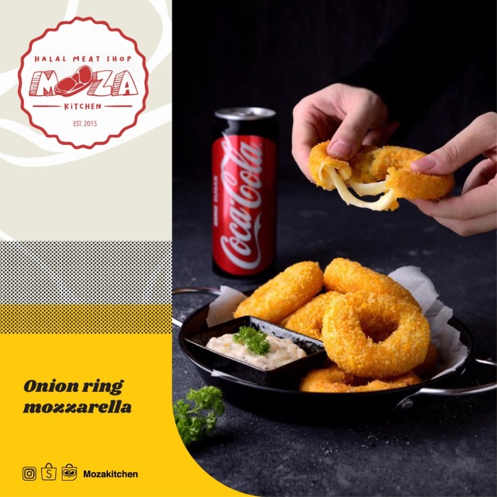 

⭐ COD ⭐ Onion ring mozzarella with extra dipping sauce