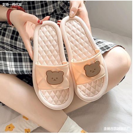 NEW Sandal Selop rumah Jelly Beruang Bear Korea Wanita Lucu Empuk Murah Sandal Kamar Impor MGR Morego Mokaya Balance Breslin / Size 36-40 (2020)